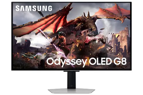 Picture of 81,3 cm (32") 3840 x 2160 Pixel SAMSUNG LS32DG802SUXEN 16:9 4K Ultra HD OLED 0,03 ms 240 Hz HDR DisplayPort HDMI USB-Hub Pivot Height VESA Speaker