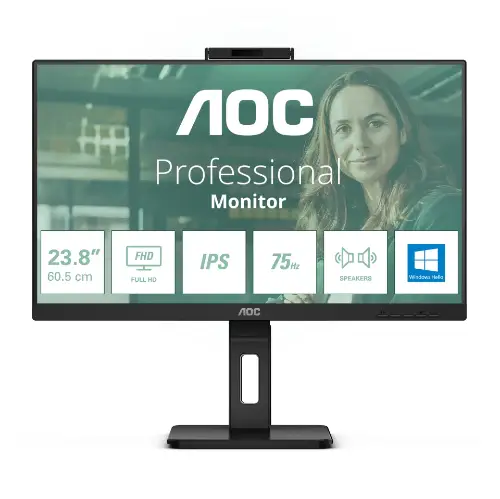 Picture of AOC 60.5cm (23.8") 24P3CW 16:09 HDMI+DP+USB-C IPS WebCam retail