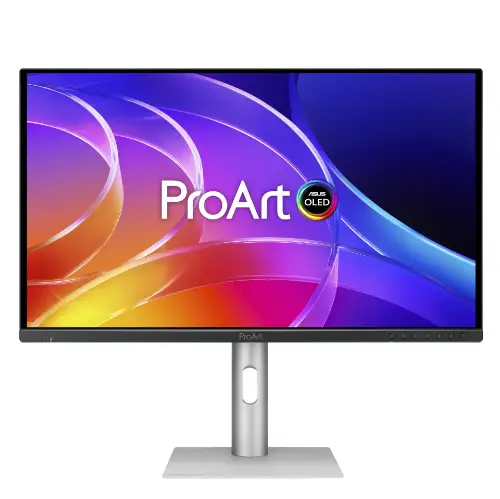 Picture of 67,3 cm (26.5") 3840 x 2160 Pixel ASUS 90LM06M0-B01K71 16:9 4K Ultra HD OLED 0,1 ms 120 Hz HDR DisplayPort HDMI USB-Hub Pivot Height VESA Speaker