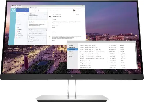 Picture of 58,4cm/23'' (1920x1080) HP E23 G4 IPS 16:9 5ms HDMI VGA DisplayPort USB VESA Pivot Full HD Black