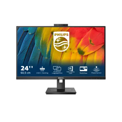 Picture of 60,5cm/23,8" (1920x1080) Philips 24B1U5301H 16:9 FHD IPS 4ms 75Hz HDMI DP USB-C Speaker Black