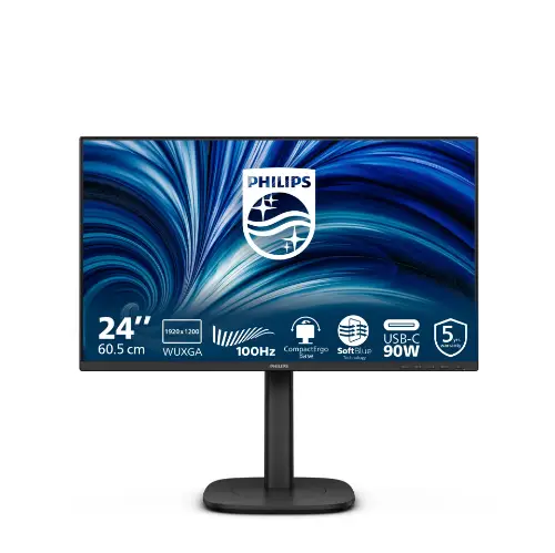 Picture of Philips 24B2U3301D - 24 Zoll Full HD, (1920x1080, 120 Hz, 1x HDMI 1.4, 1. DP 1.4, 1x DP schwarz