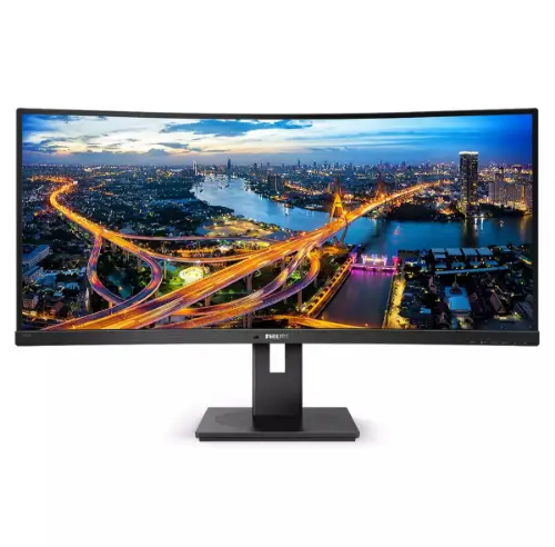Picture of 86.4cm/34'' (3440x1440) Philips B-Line 345B1C Curved 5ms 21:9 USB 2xHDMI DisplayPort VESA Speaker WQHD Black