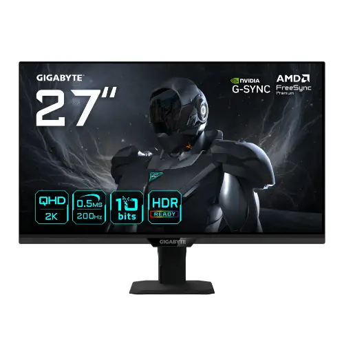 Picture of 68,6 cm (27") 2560 x 1440 Pixel Gigabyte G27Q20T EK 16:9 Quad HD SS-IPS 0,5 ms 200 Hz HDR DisplayPort HDMI VESA