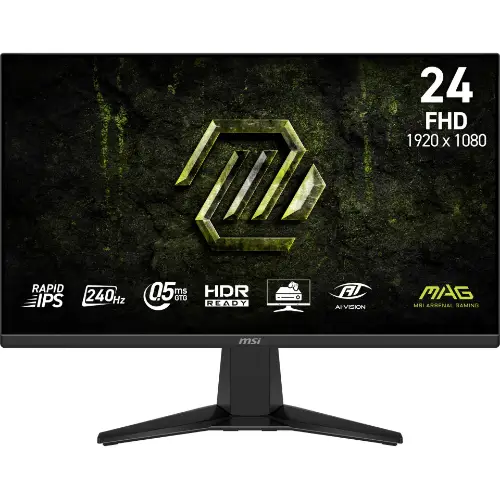 Picture of 60,5cm/23,8" (1920x1080) MSI MAG 245F X24 16:9 FHD Rapid IPS 1ms 240Hz HDMI DisplayPort VESA HDR Black