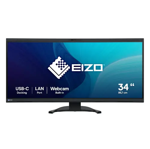 Picture of EIZO 86.7cm (34.1") EV3450XC-BK 21:9 4K 2xHDMI+DP+USB-C Curv