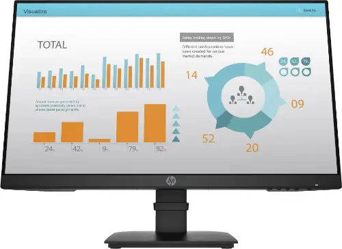 Picture of HP P24 G4 - 60.5 cm 23.8 inches - 1920 x 1080 pixels - Full HD - 5 ms - Black