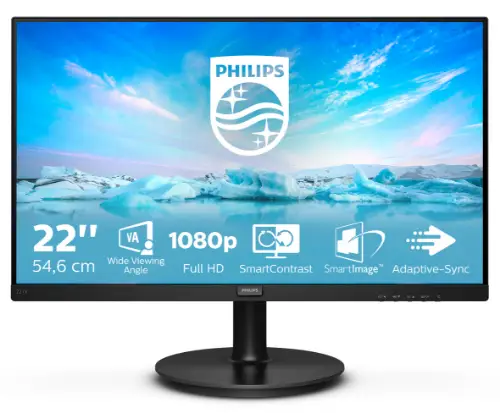 Picture of V Line 221V8A/00 LED display 54.6 cm (21.5") 1920 x 1080 pixels Full HD Black
