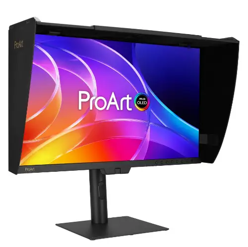 Picture of 80 cm (31.5") 3840 x 2160 Pixel ASUS 90LM03H0-B01371 16:9 4K Ultra HD OLED 0,1 ms 240 Hz HDR DisplayPort HDMI USB-Hub Pivot Height VESA Speaker